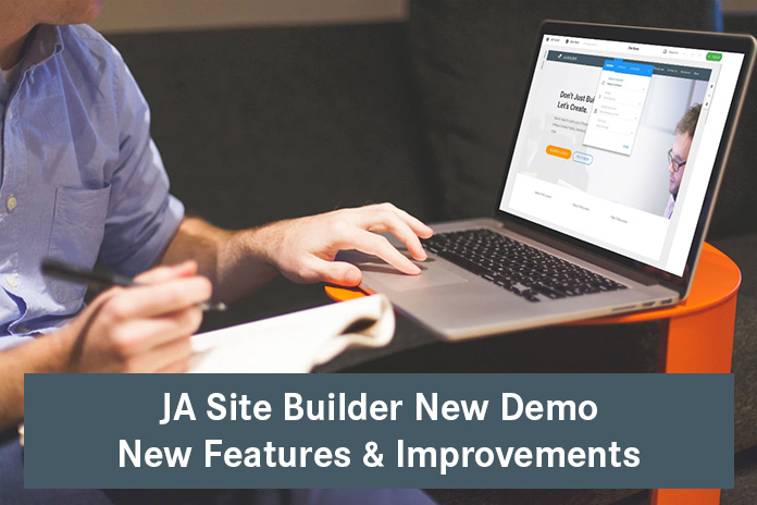 JA Joomla site builder : 5 new features added this